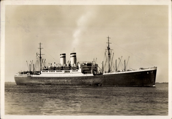 Postcard fast steamer Hamburg, HAPAG, steamship