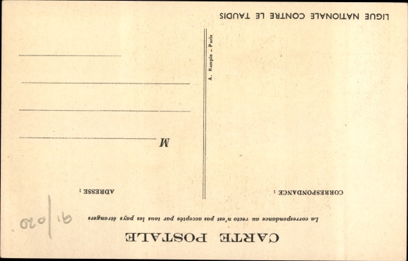 Artist Postcard Poulbot, Francisque, It&#39;s those of the first who are mouths, National League against slums