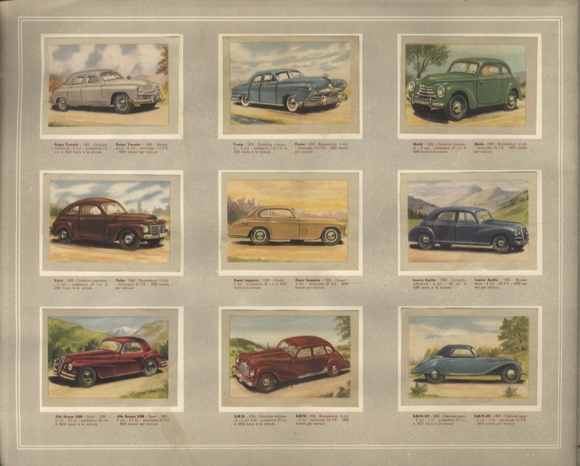 Airplanes, automobiles Collective picture album Jaques Superchocolade, Eupen / Belgium, around 1930