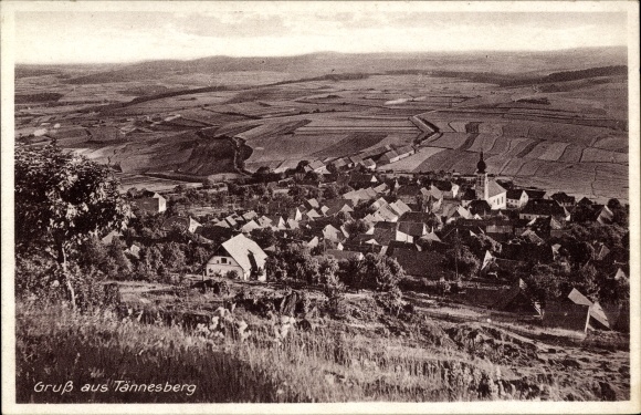 Postcard Tännesberg in the Upper Palatinate, panorama
