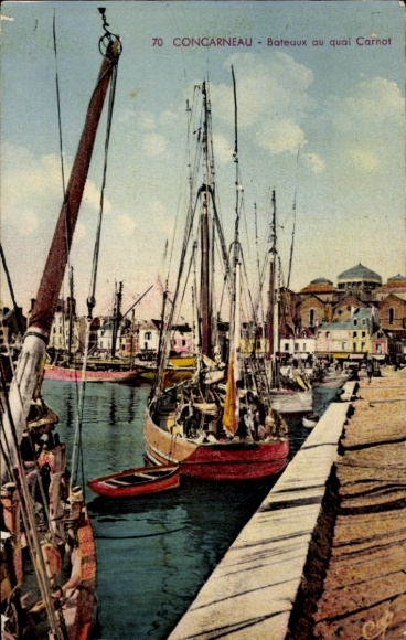 PC Concarneau Finistère, Quai Carnot, Bateaux