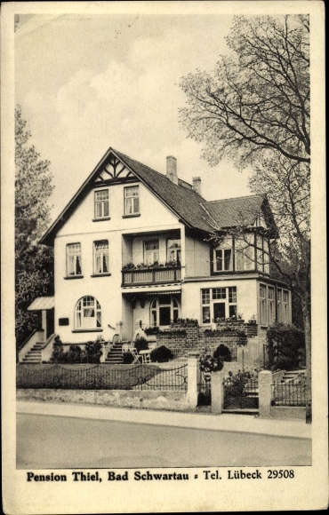 Postcard Bad Schwartau in Ostholstein, Pension Thiel