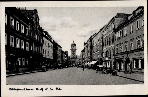 Ak Vilshofen an der Donau Niederbayern, Adolf Hitler Platz, Gasthof