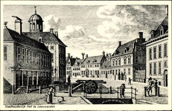 10 old PCs Oud Leerwarden in Friesland, Netherlands, series with cover