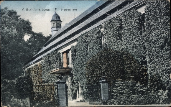 Postcard Althaldensleben Haldensleben in Saxony Anhalt, manor house