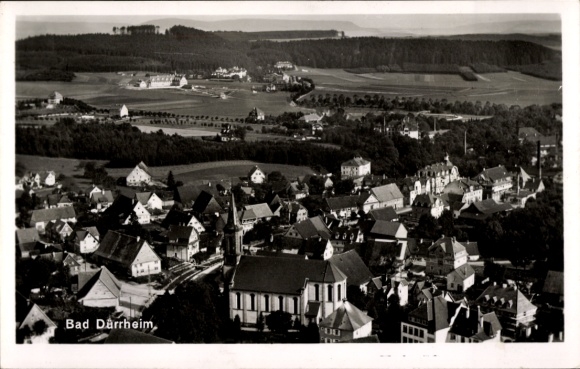 Ak Bad Dürrheim im Schwarzwald, Fliegeraufnahme