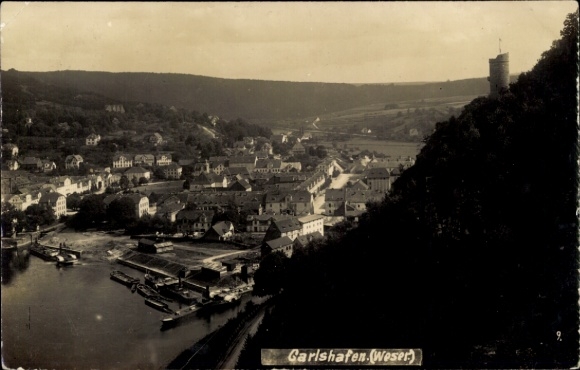Postcard Bad Karlshafen on the Weser, general view