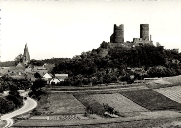 Postcard Münzenberg in Upper Hesse, Münzenburg, view from Steinberg