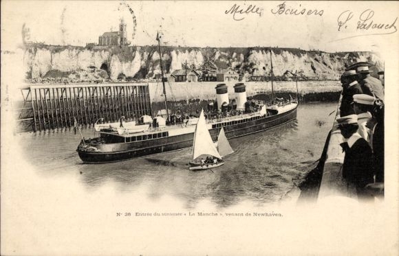 Ak Paquebot La Manche, Maritieme Berichten, MM