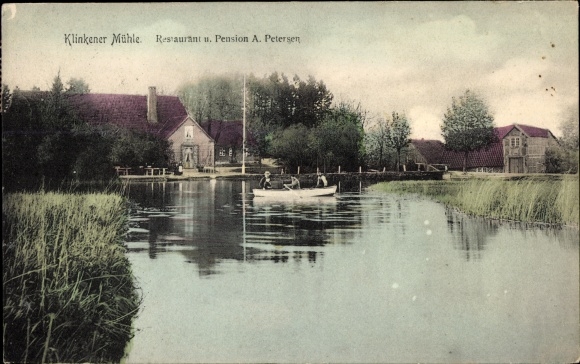 Postcard Bad Oldesloe in Schleswig Holstein, restaurant and guesthouse Klinkener Mühle