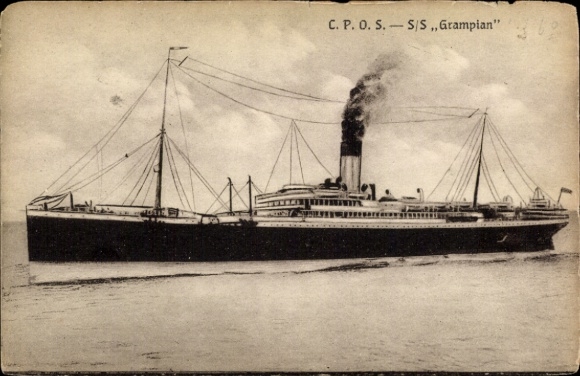 Ak CPOS, SS Grampian, Allan Line, Canadian Pacific Line