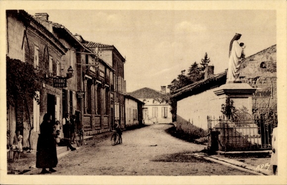 Ak Saint-Porquier Tarn et Garonne, Vierge, Poste, Ecole des Filles