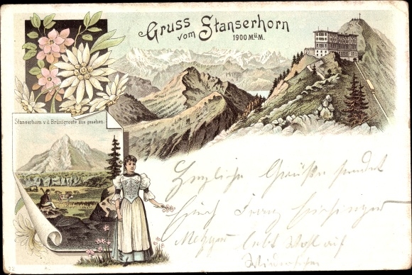 lito Stans Canton Nidwalden, Stanserhorn, strój szwajcarski