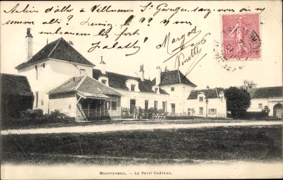 Ak Montfermeil Seine Saint Denis, Le Petit Château,  Gebäude, französische Landschaft