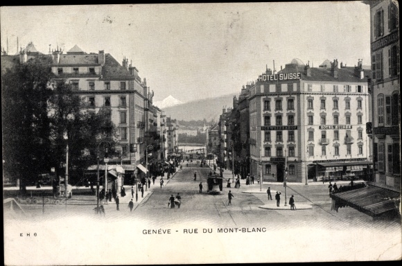 KP Genève Genewa Miasto, Rue du Mont Blanc, Hotel Suisse