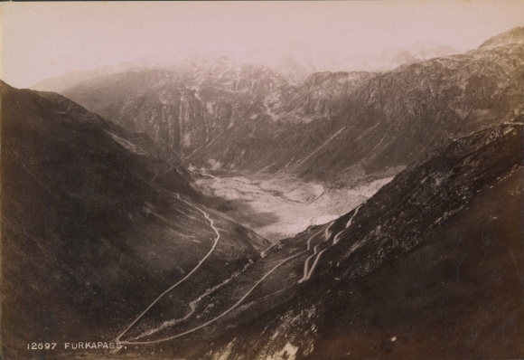 Photo Oberwald Kanton Wallis, Furka Passstraße, August 1896
