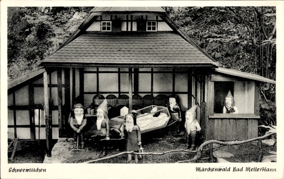 Ak Melle in Niedersachsen, Märchenwald, Schneewittchen