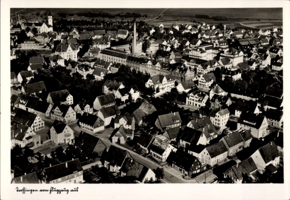 Postcard Trossingen on the Baar, aerial photograph
