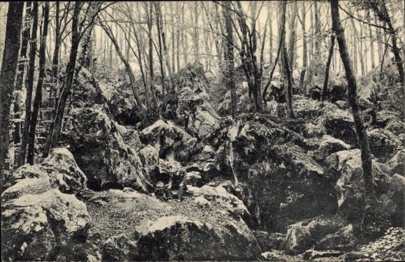 Ak Felsberg Lautertal im Odenwald, Felsenmeer