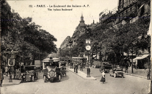 Ak Paris II, Boulevard des Italianen