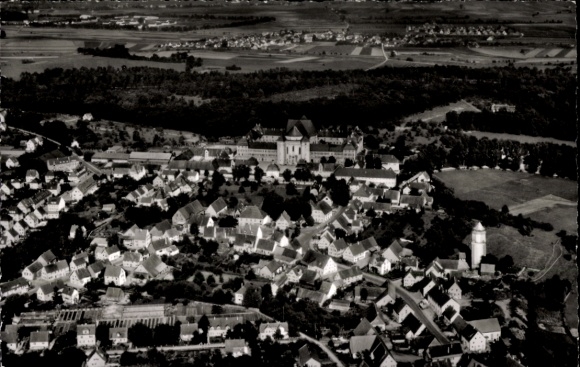 Ak Wiblingen Ulm an der Donau Baden, Fliegeraufnahme