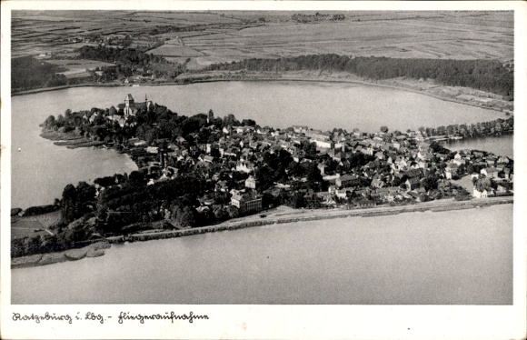 Ak Ratzeburg im Herzogtum Lauenburg, Fliegeraufnahme