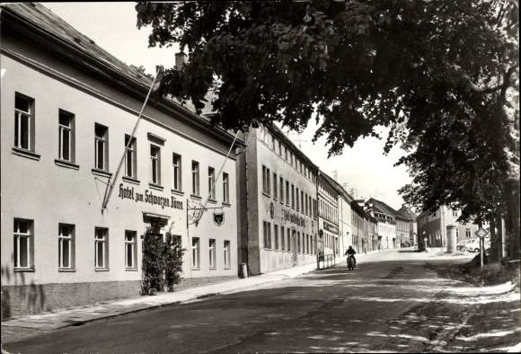 Ak Zöblitz Marienberg im Erzgebirge, Hotel zum schwarzen Bären