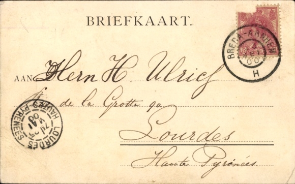 Ansichtkaart Tilburg, Noord-Brabant, Nederland, historische straat, gebouwen, mensen, rijtuigen, ansichtkaart...