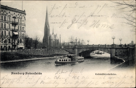 PC Hamburg Hohenfelde, Kuhmühlenbrücke, steamer