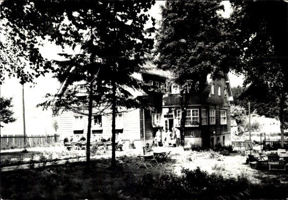 Postcard Neuhermsdorf Hermsdorf in the Ore Mountains, Kammbaude VEB Mining and Metallurgical Combine Freiberg