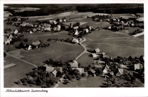 Postcard Zwerenberg Neuweiler in the Black Forest, aerial photograph