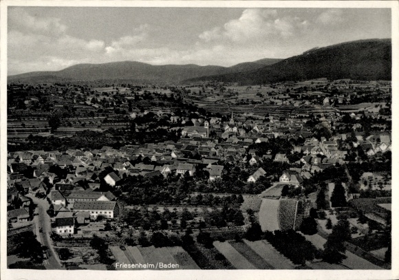 Ak Friesenheim in Baden, Fliegeraufnahme