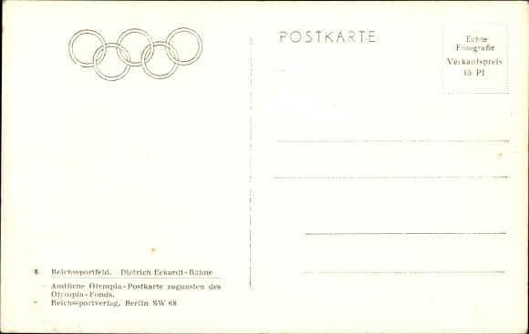 PC Berlin Charlottenburg Westend, Reichssportfeld, Dietrich Eckardt stage