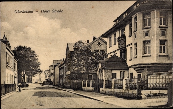 Postcard Oberkotzau an der Saale, Hofer Strasse