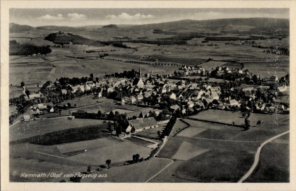 Postcard Kemnath in the Upper Palatinate, aerial photograph