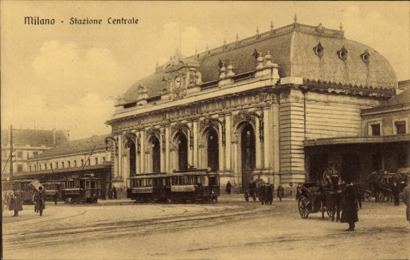 Ansichtkaart Milano Milaan Lombardia, Statione Centrale