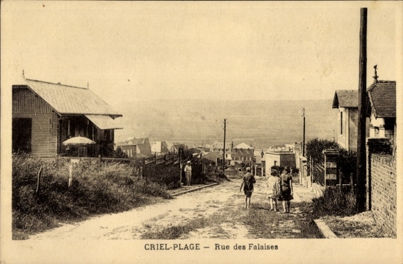 Ansichtkaart Criel-sur-Mer Seine Maritime, Rue des Falaises