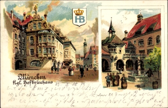 lito Monachium, Królewski. Hofbräuhaus, dziedziniec