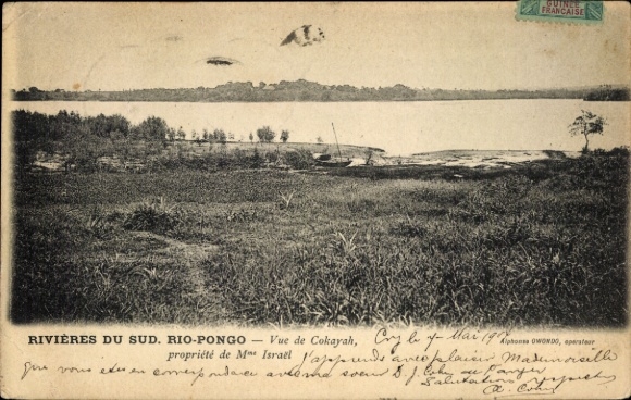 Ak Guinea, Cokayah, Rio Pongo, eigendom van Mme. Israël