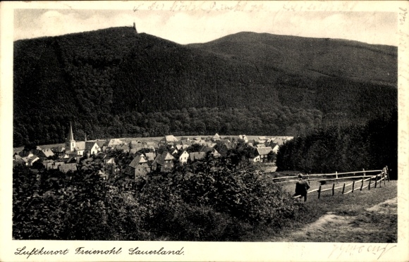 Ak Freienohl Meschede in het Sauerland, algemeen beeld