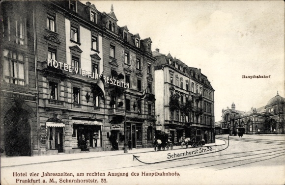 PC Frankfurt am Main, Hotel four seasons, Scharnhorststrasse 33, main station