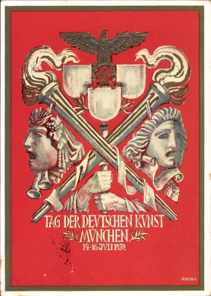 Künstler Ak Kaspar, München, Tag der deutschen Kunst, 14.-16. Juli 1939