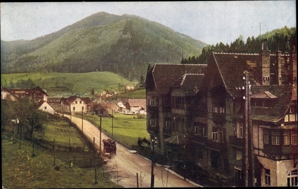 Postcard Steinhaus am Semmering Styria, partial view