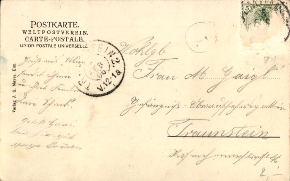 Postcard Ulm an der Donau, Münster, Ulmer Spatz