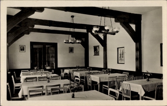 Postcard Tambach Dietharz in Thuringia, New House, interior view