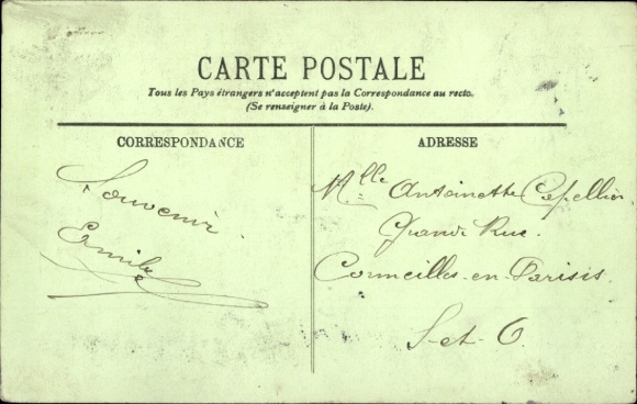 Postcard Évreux Yours, La Gare