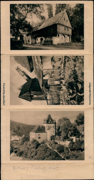 Składana loteria pocztówek Saksońskiej Pomocy Zimowej 1932/33, pusty los nr 246285