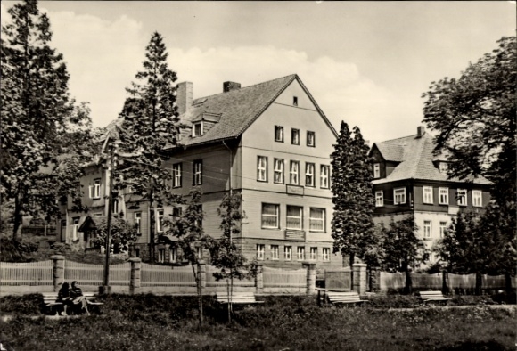 Postcard Schierke Wernigerode am Harz, FDGB convalescent home August Bebel