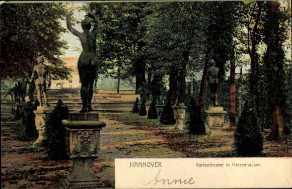 Postcard Herrenhausen Hannover in Lower Saxony, Garden Theatre