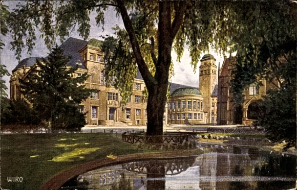 Postcard Freiburg im Breisgau, New University